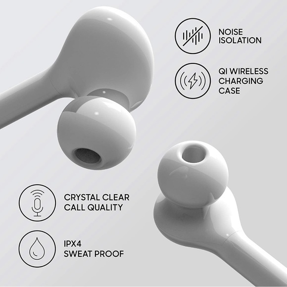 Wireless Bluetooth Headphones/Earbuds, Qi Charging, Noise Isolation - Picture 4 of 9